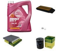 Mann-Filter Inspektionspakete mannol 5L Énergie 5W-20 pour Honda Accord VII 2.0