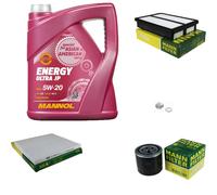 Mann-Filter Inspektionspakete mannol 5L Énergie 5W-20 pour Hyundai 2.0