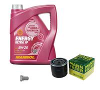 Mann-Filter Inspektionspakete mannol 5L Énergie 5W-20 pour Hyundai Sonata V 2.4