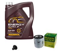 Mann-Filter Inspektionspakete mannol 5L Énergie 5W-20 pour Jeep Compass 2.4 4x4