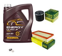 Mann-Filter Inspektionspakete mannol 5L Énergie 5W-20 pour Kia Rio II 1.4 16V