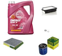 Mann-Filter Inspektionspakete mannol 5L Énergie 5W-20 pour Kia Rio II 1.4