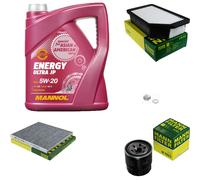 Mann-Filter Inspektionspakete mannol 5L Énergie 5W-20 pour Kia Rio III 1.25 CVVT