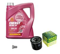 Mann-Filter Inspektionspakete mannol 5L Énergie 5W-20 pour Nissan Almera II,