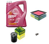 Mann-Filter Inspektionspakete mannol 5L Énergie 5W-20 pour Nissan Micra II 1.0i