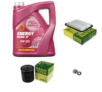 Mann-Filter Inspektionspakete mannol 5L Énergie 5W-20 pour Toyota Auris 1.2 2.0