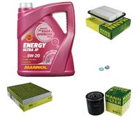 Mann-Filter Inspektionspakete mannol 5L Énergie 5W-20 pour Toyota Auris 1.6 1.2