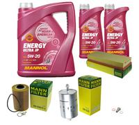 Mann-Filter Inspektionspakete mannol 7 L Énergie 5W-20 pour BMW 7er 735i Il