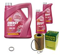 Mann-Filter Inspektionspakete mannol 7 L Énergie 5W-20 pour BMW 7er 735i Il De