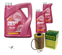 Mann-Filter Inspektionspakete mannol 7 L Énergie 5W-20 pour BMW 7er 735i Le
