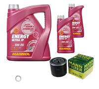 Mann-Filter Inspektionspakete mannol 7 L Énergie 5W-20 pour Hyundai IX20 1.4 1.6