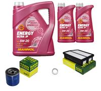 Mann-Filter Inspektionspakete mannol 7 L Énergie 5W-20 pour Hyundai IX35 2.0