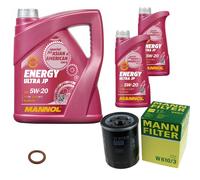 Mann-Filter Inspektionspakete mannol 7 L Énergie 5W-20 pour Mazda 626 II 2.0 1.6