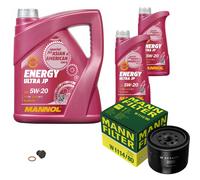 Mann-Filter Inspektionspakete mannol 7 L Énergie 5W-20 pour Mazda 626 II 2.0 D'