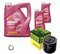 Mann-Filter Inspektionspakete mannol 7 L Énergie 5W-20 pour Nissan Patrol III/1
