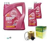 Mann-Filter Inspektionspakete mannol 7 L Énergie 5W-20 pour Toyota Rav 4 IV 2.5