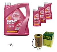 Mann-Filter Inspektionspakete mannol 8 L Énergie 5W-20 pour BMW 7er 735i Il