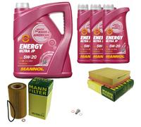 Mann-Filter Inspektionspakete mannol 8 L Énergie 5W-20 pour BMW 7er 740i Il De