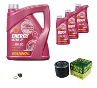 Mann-Filter Inspektionspakete mannol 8 L Énergie 5W-20 pour Mazda 626 II 2.0 D