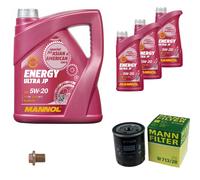 Mann-Filter Inspektionspakete mannol 8 L Énergie 5W-20 pour MG Mgf 1.8i 16V 18i