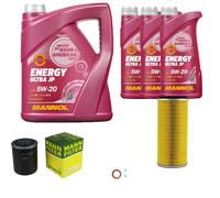 Mann-Filter Inspektionspakete mannol 8 L Énergie 5W-20 pour Nissan Patrol