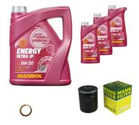 Mann-Filter Inspektionspakete mannol 8 L Énergie 5W-20 pour Nissan Serena 2.0 D