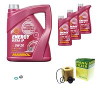 Mann-Filter Inspektionspakete mannol 8 L Énergie 5W-20 pour Toyota Rav 4 IV 2.5