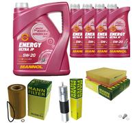 Mann-Filter Inspektionspakete mannol 9 L Énergie 5W-20 pour BMW 7er 740i Il De