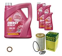 Mann-Filter Inspektionspakete mannol 9 L'Énergie 5W-20 pour Chrysler