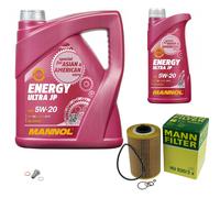 Mann-Filter Inspektionspakete mannol Énergie 5W-20 6L pour BMW 7er 735i Il