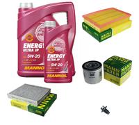 Mann-Filter Inspektionspakete mannol Énergie 5W-20 6L pour Ford Focus II 1.6 1.4