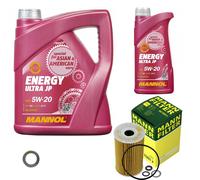 Mann-Filter Inspektionspakete mannol Énergie 5W-20 6L pour Hyundai Genesis