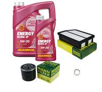 Mann-Filter Inspektionspakete mannol Énergie 5W-20 6L pour Hyundai IX35 2.0 2.4