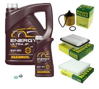 Mann-Filter Inspektionspakete mannol Énergie 5W-20 6L pour Toyota Verso 1.8 1.6