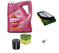 MANN-FILTER Paquets D'Inspection MANNOL 5L Energy 5W-20 Pour Chevrolet Spark 1.2
