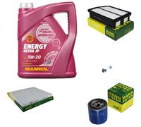 MANN-FILTER Paquets D'Inspection MANNOL 5L Energy 5W-20 Pour Hyundai IX35 2.0