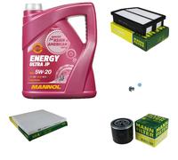 MANN-FILTER Paquets D'Inspection MANNOL 5L Energy 5W-20 Pour Hyundai IX35 2.0