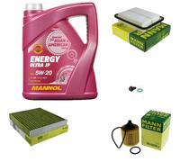 MANN-FILTER Paquets D'Inspection MANNOL 5L Energy 5W-20 Pour Toyota Auris 1.3