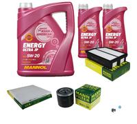 MANN-FILTER Paquets D'Inspection MANNOL 7 L Énergie 5W-20 Pour Hyundai IX35 2.0