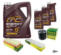 MANN-FILTER Paquets D'Inspection MANNOL 8 L Énergie 5W-20 Pour Ford Mondeo III
