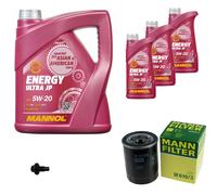 MANN-FILTER Paquets D'Inspection MANNOL 8 L Énergie 5W-20 Pour Mazda 929 III 3.0