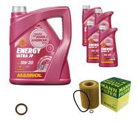 MANN-FILTER Paquets D'Inspection MANNOL 9 L Énergie 5W-20 Pour BMW 3er Cabriolet