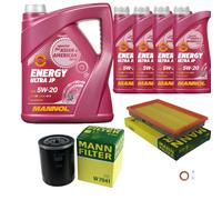 MANN-FILTER Paquets D'Inspection MANNOL 9 L Énergie 5W-20 Pour Nissan Serena 1.6