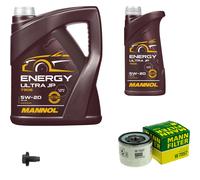 MANN-FILTER Paquets D'Inspection MANNOL Energy 5W-20 6L Pour Ford C-Max II 1.0
