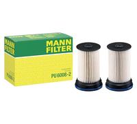MANN-FILTER Filtre à carburant PU 6008-2 pour véhicules de tourisme et utilitaires - lot de 2