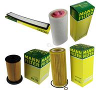 MANN-FILTER Set Air Intérieur Huile Carburant pour BMW 3er Touring E46 318d Comp