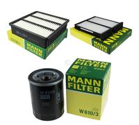 MANN-FILTER Set Air Intérieur Huile Pour Mitsubishi Colt V CJ_ CP_ 1300 1600 GLX