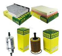 MANN-FILTER Set Pour VW Golf V 1K1 3.2 R32 4motion EOS 1F7 1F8 V6 Audi A3 8P1
