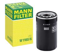Mann Filter Filtre à huile hydraulique W 1160/6 – pour applications non routières
