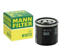 MANN-FILTER W 67/2 Filtre à huile pour OPEL Agila B (H08) pour NISSAN PIXO (UA0)